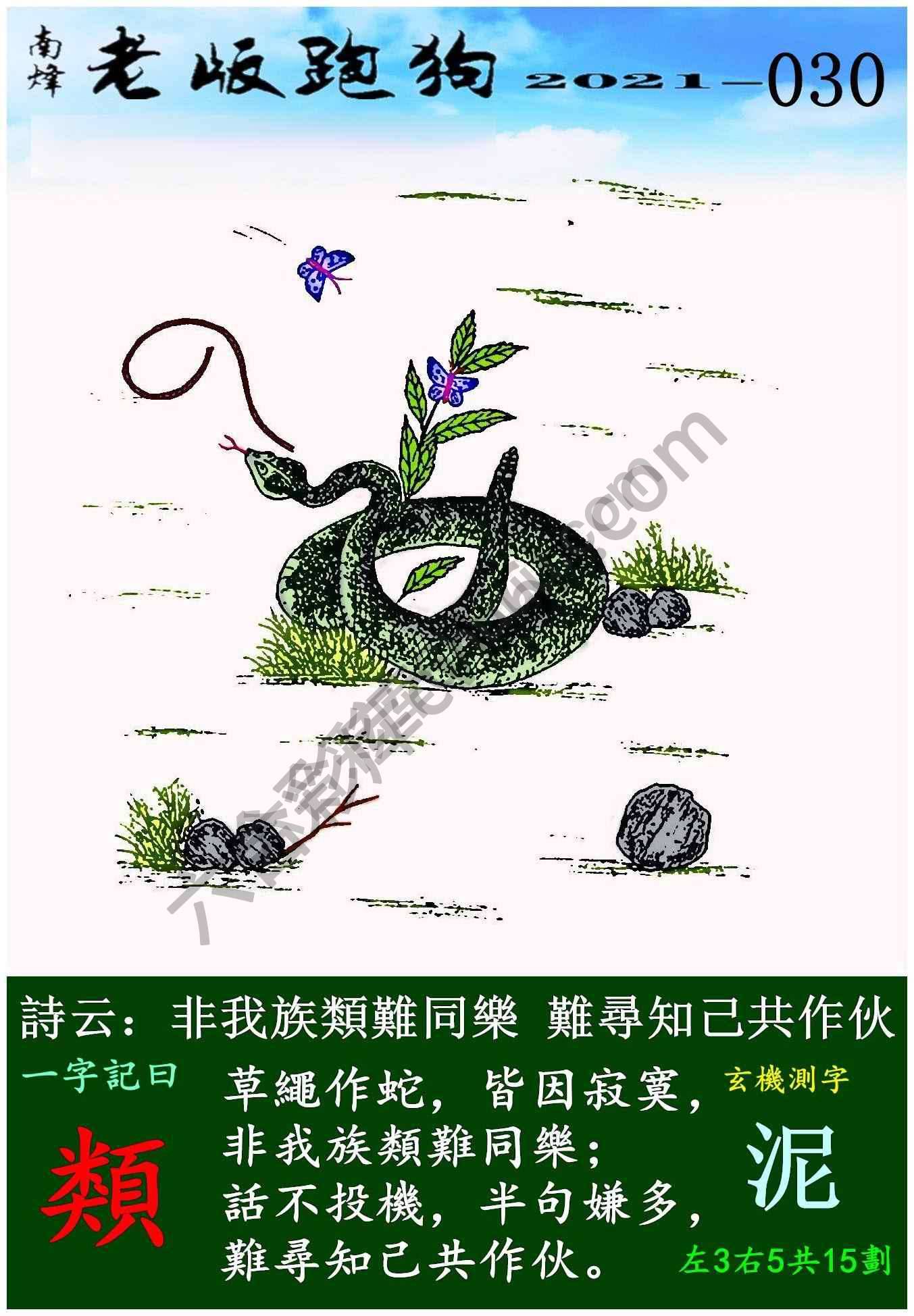 老版跑狗图
