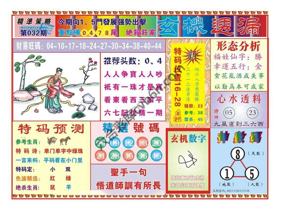 玄机透漏