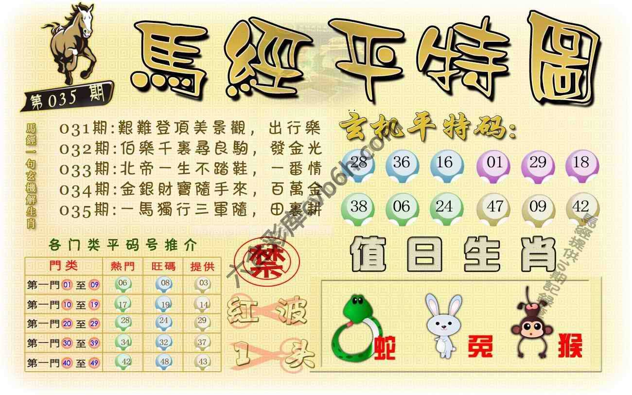 马经平特图