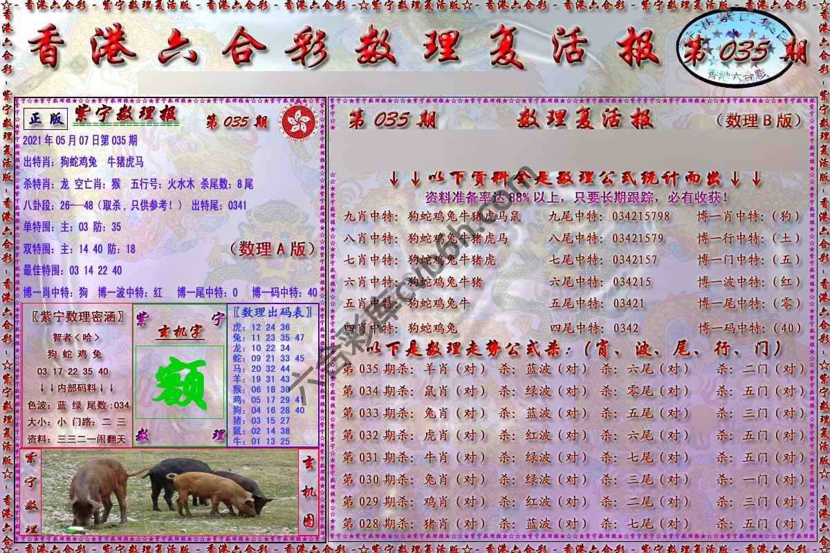 数理复活报