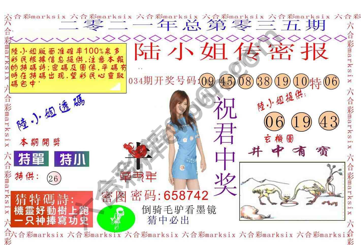 陆小姐传密
