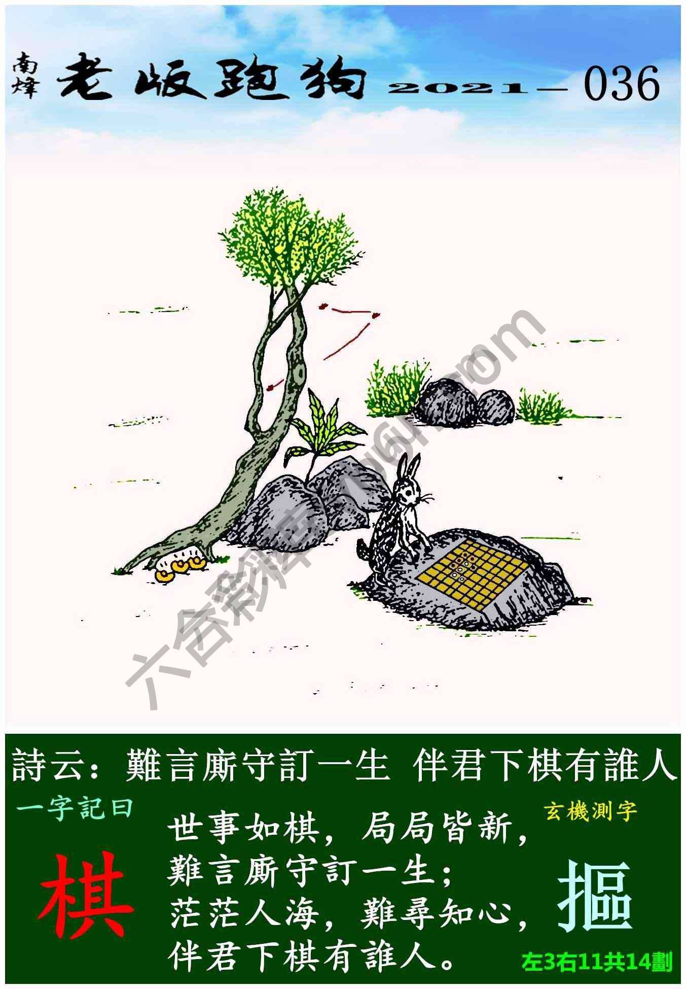 老版跑狗图