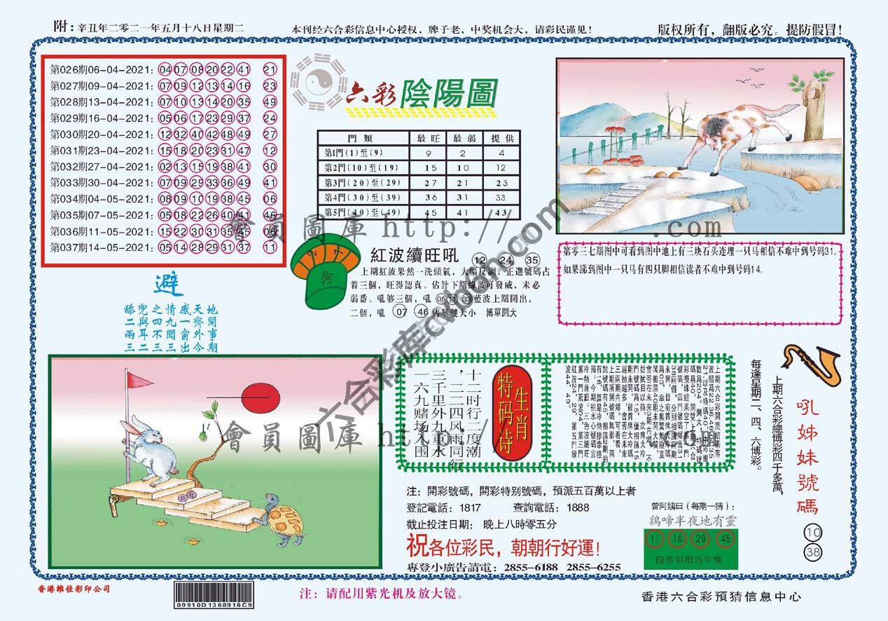 六彩阴阳图