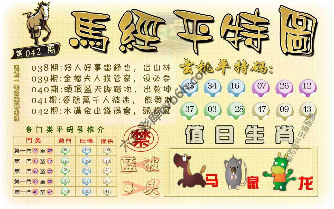 马经平特图