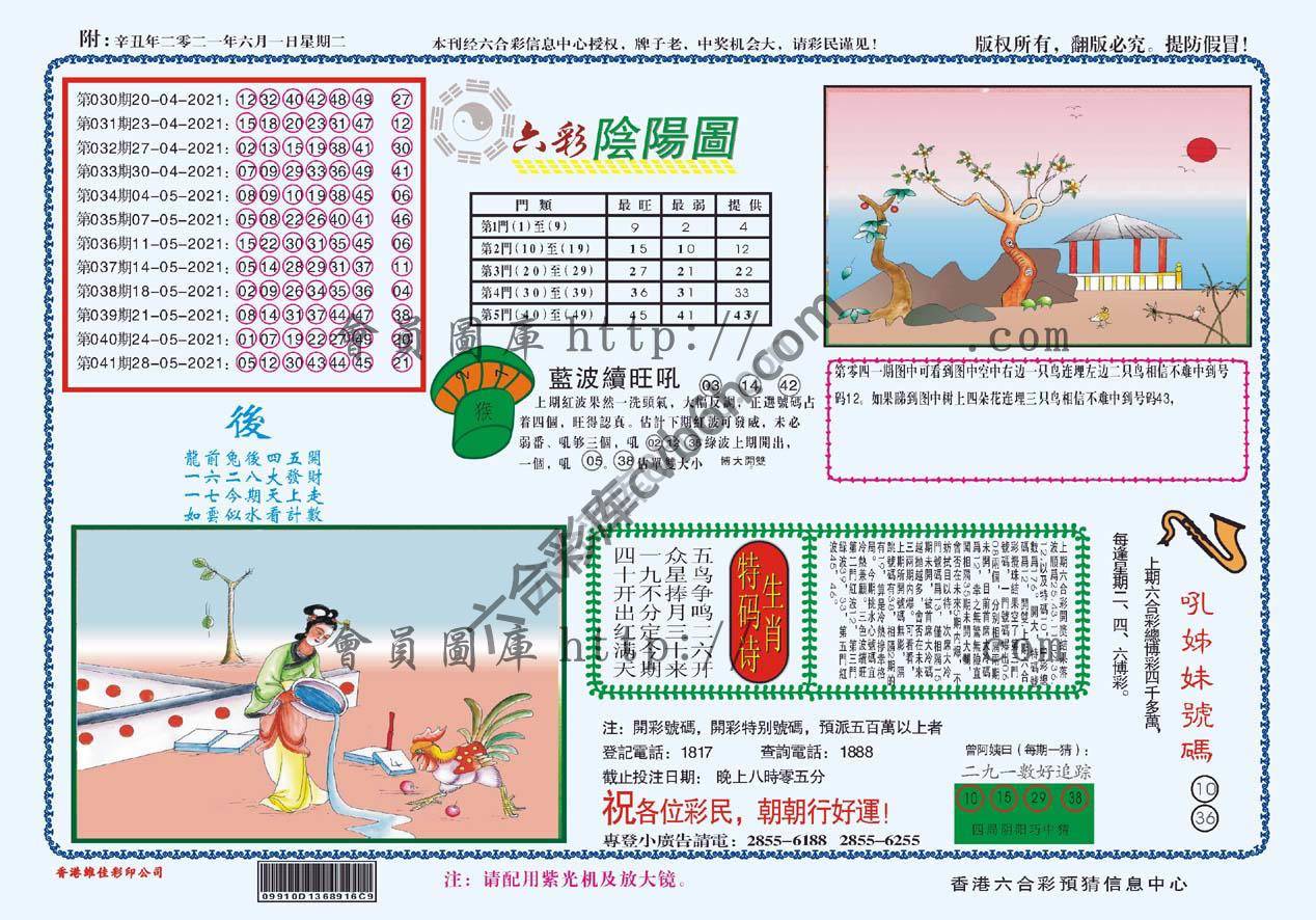 六彩阴阳图