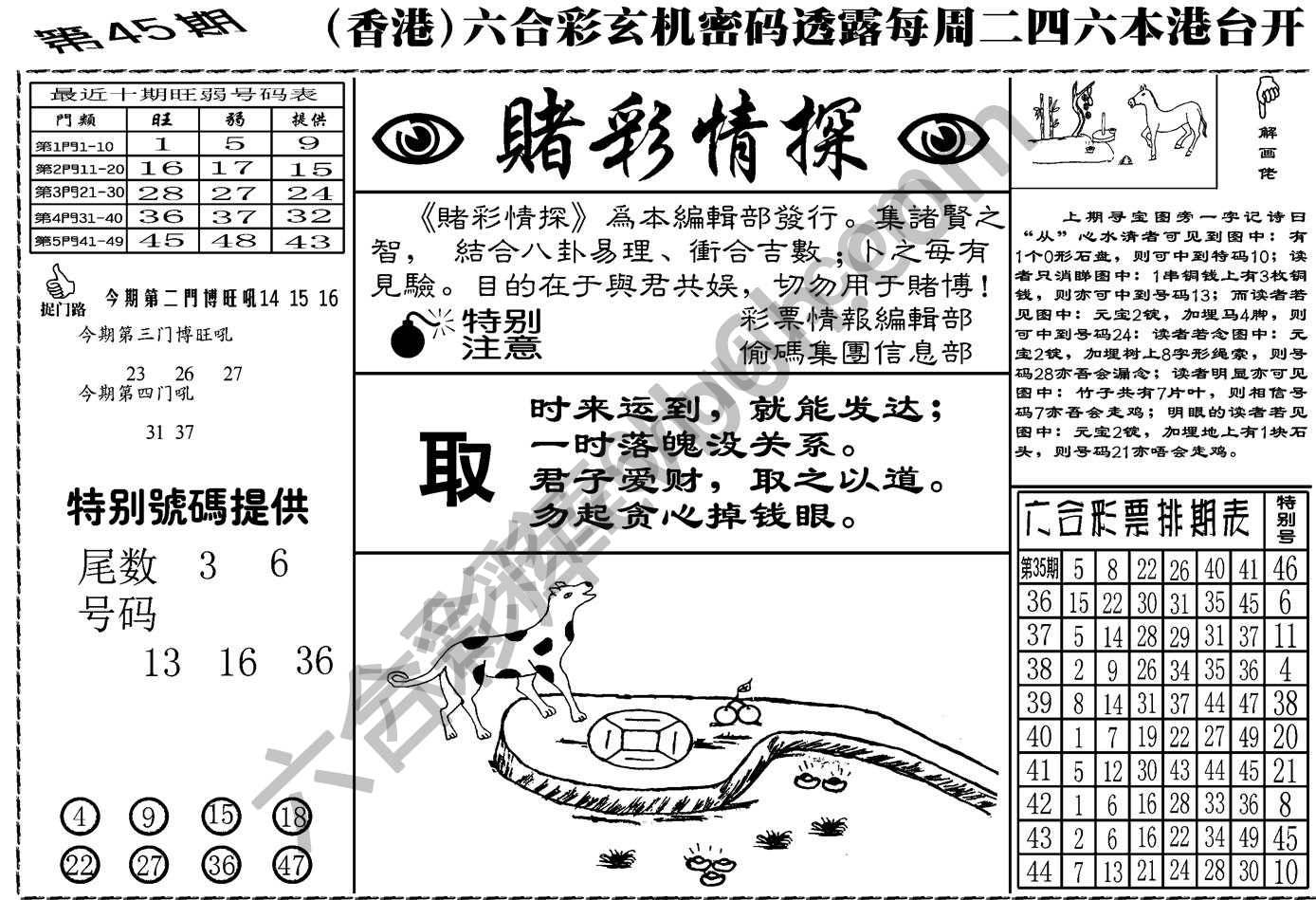 赌彩情探