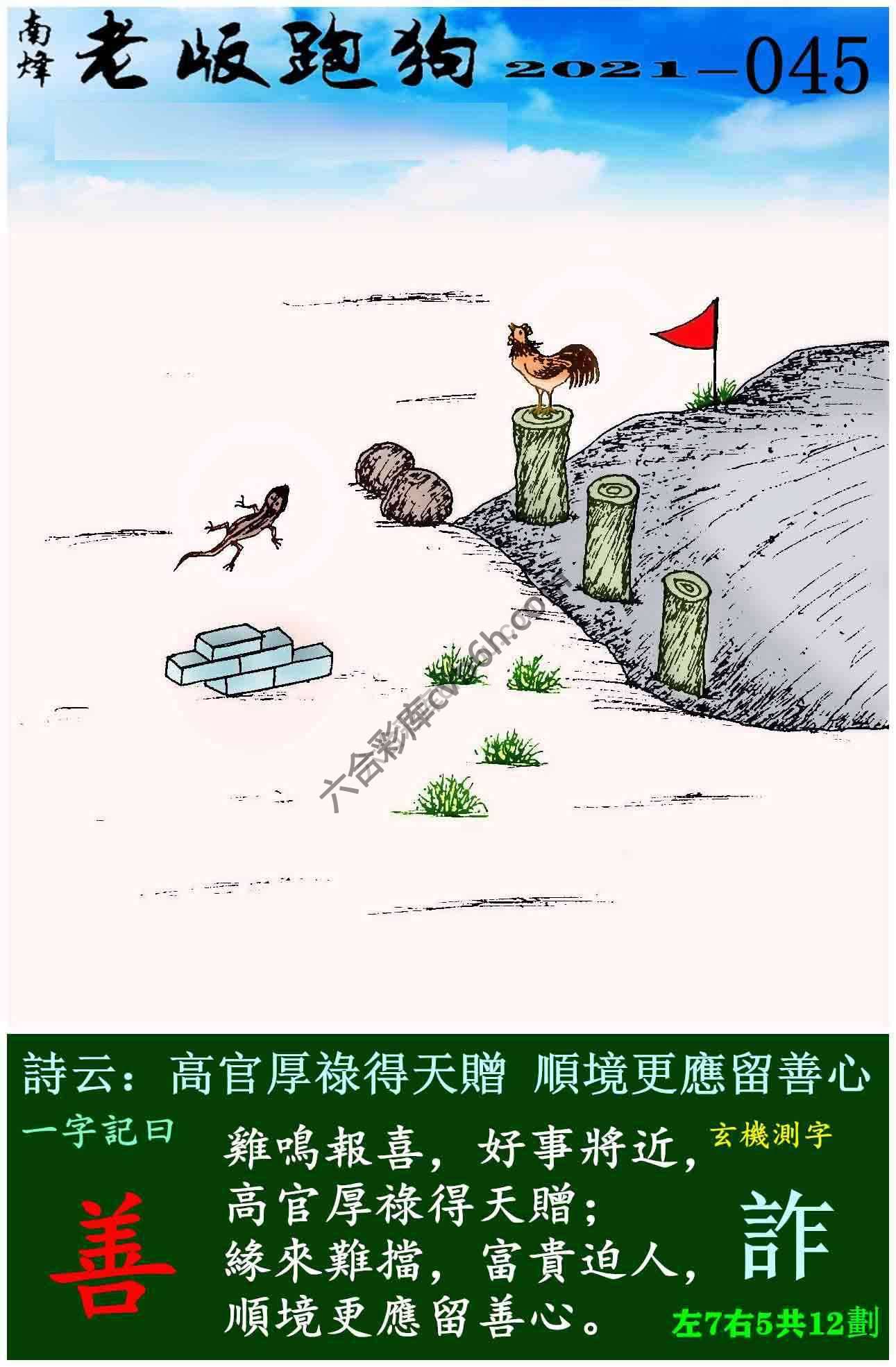 老版跑狗图