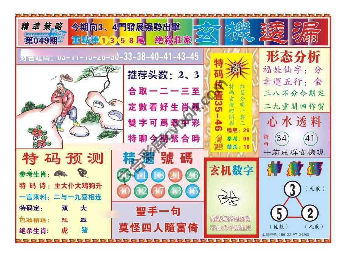 玄机透漏