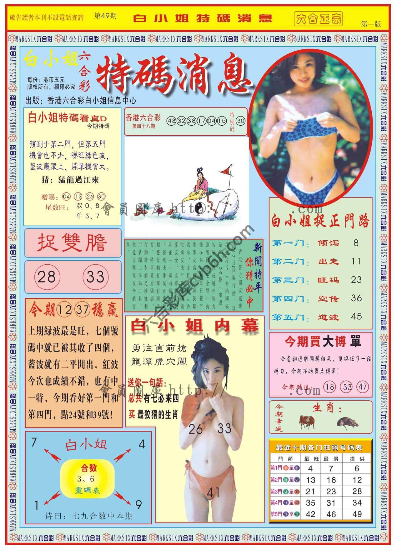 白小姐特码消息