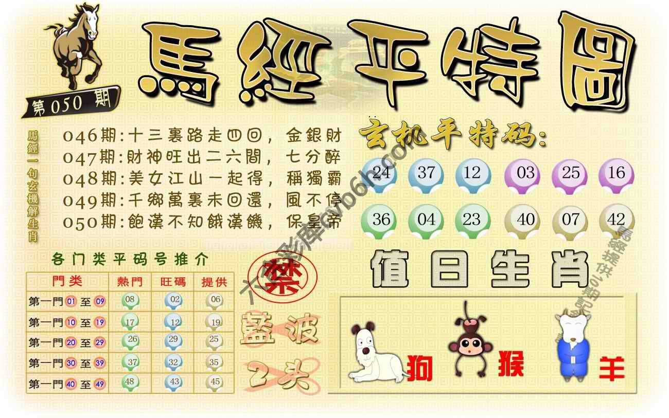 马经平特图