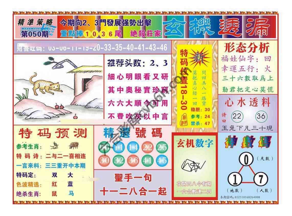 玄机透漏