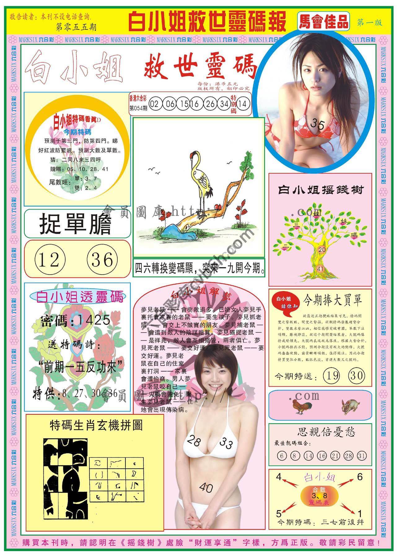 白小姐救世灵码报