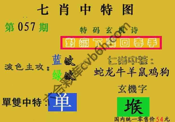 七肖中特图