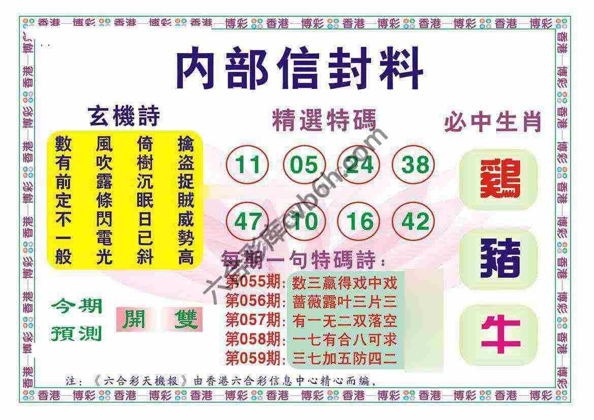 内部信封料