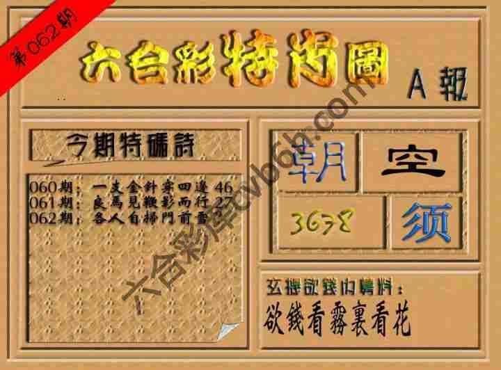 六合彩特肖图