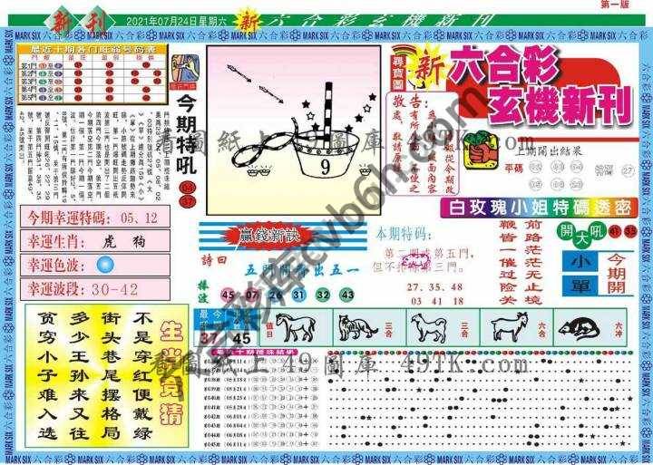 新六合彩特码新刊