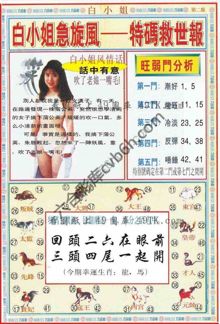 白小姐新特刊