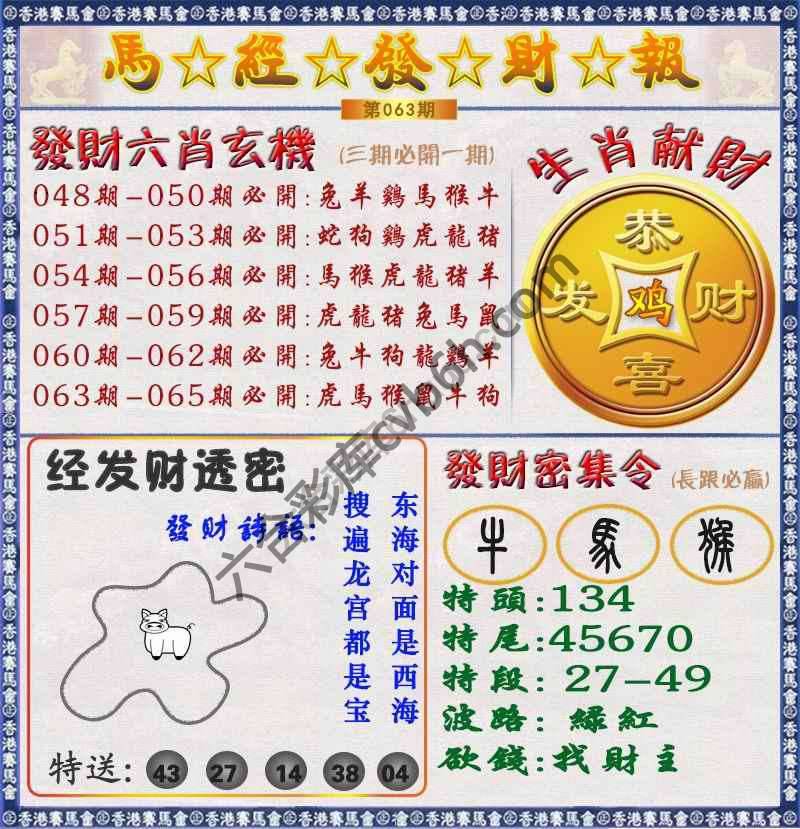 马经发财报