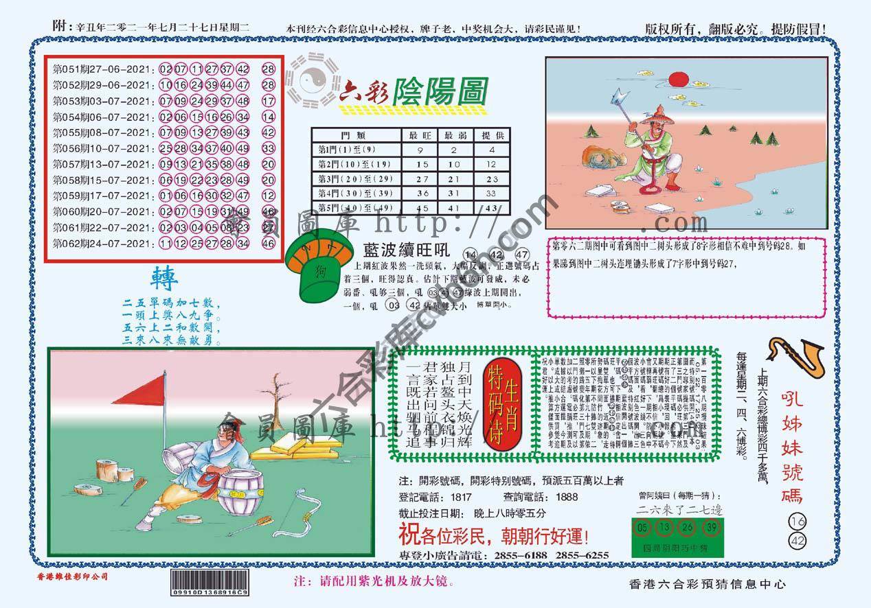 六彩阴阳图
