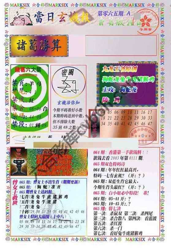 当日玄机报