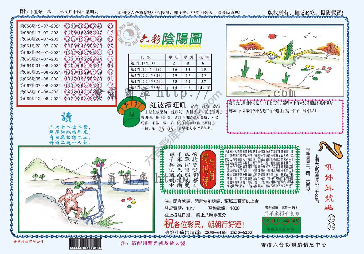 六彩阴阳图
