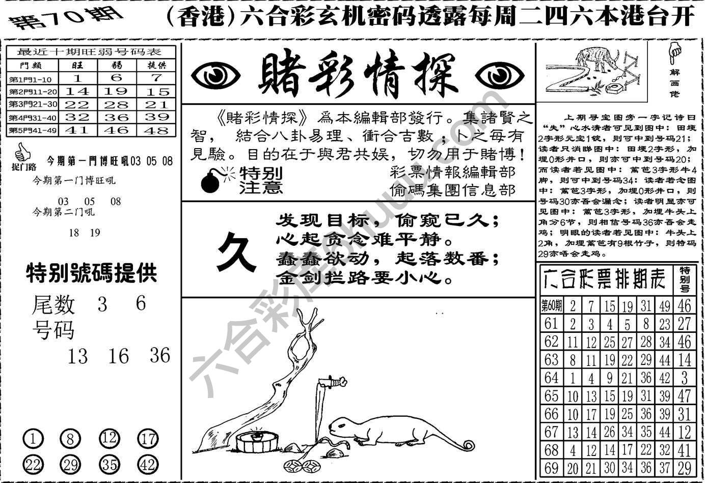 赌彩情探