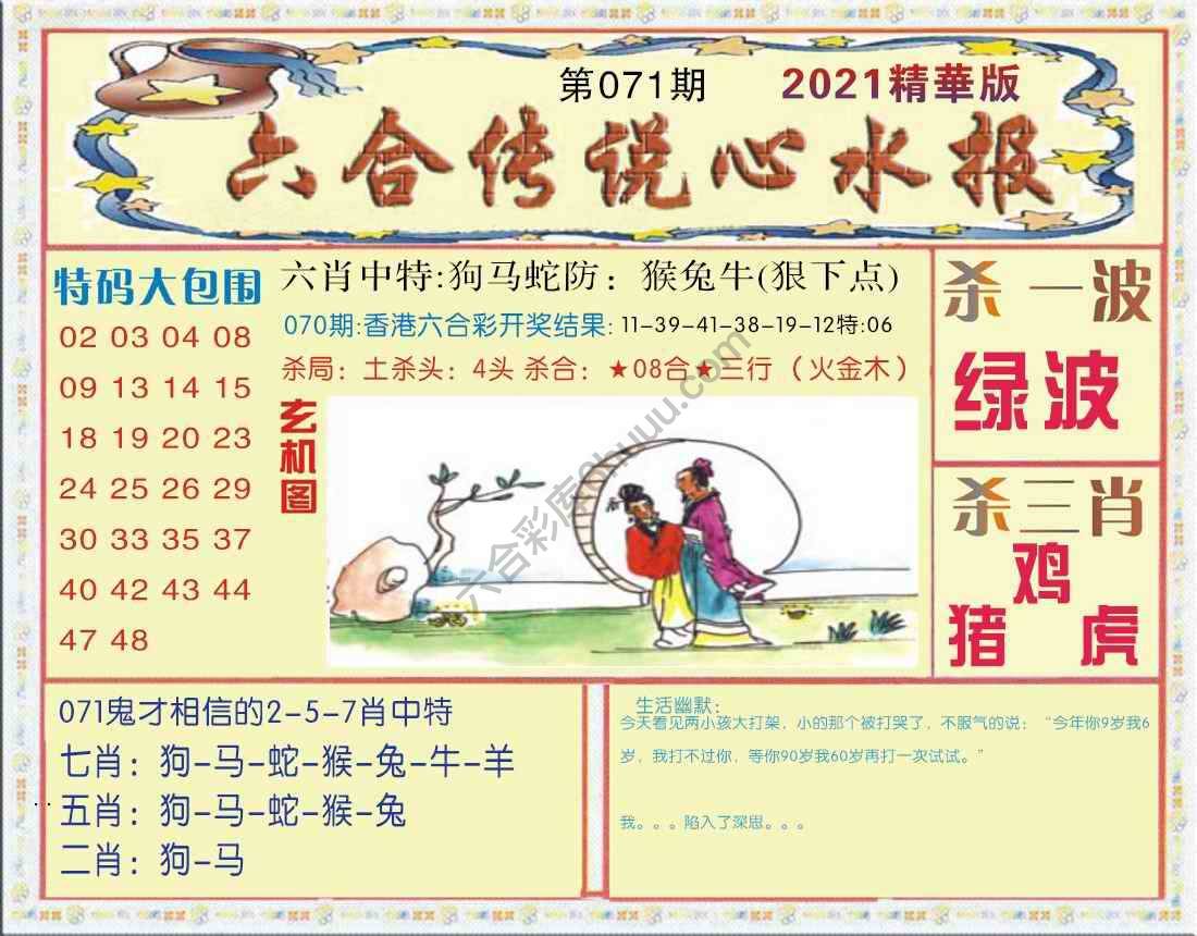 六合传说心水报