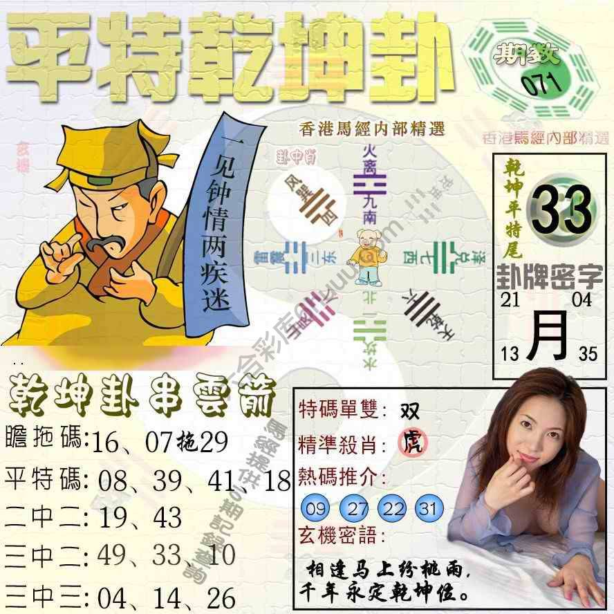 平特乾坤卦