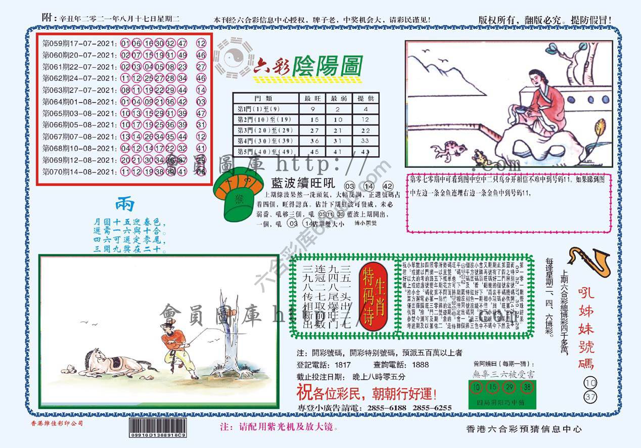 六彩阴阳图