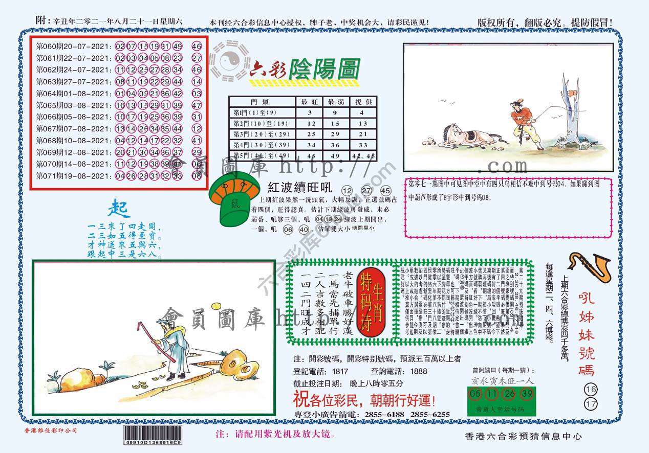 六彩阴阳图