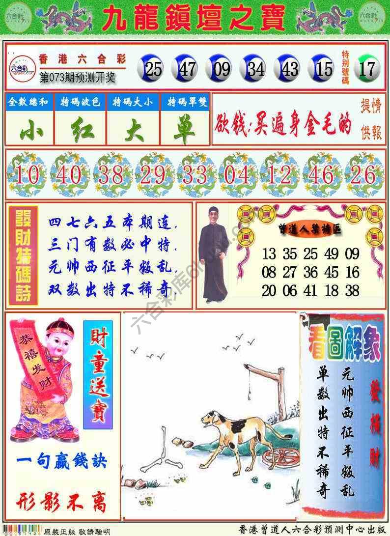 九龙挂牌解特码