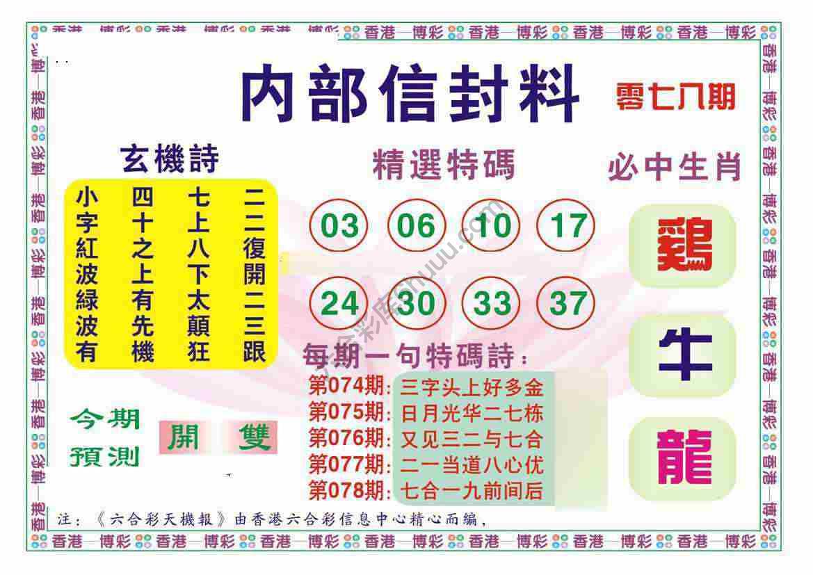 内部信封料