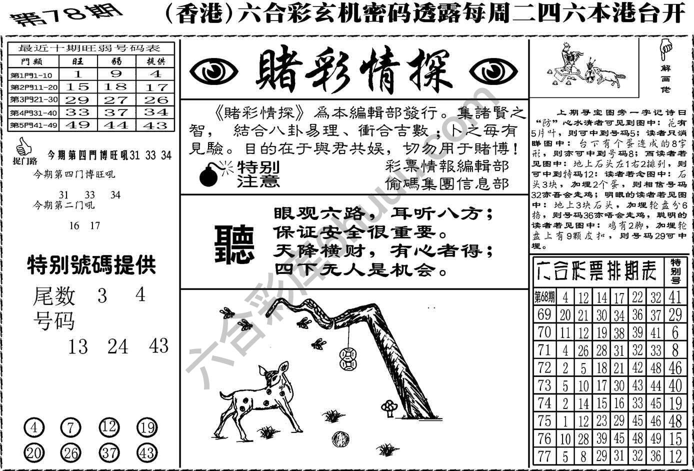 赌彩情探