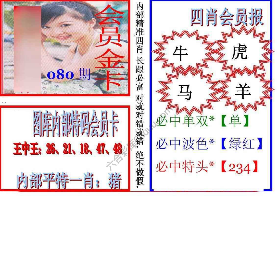 马经四肖会员报