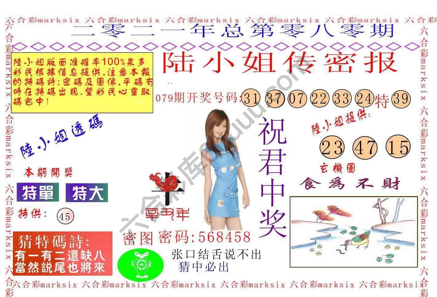 陆小姐传密