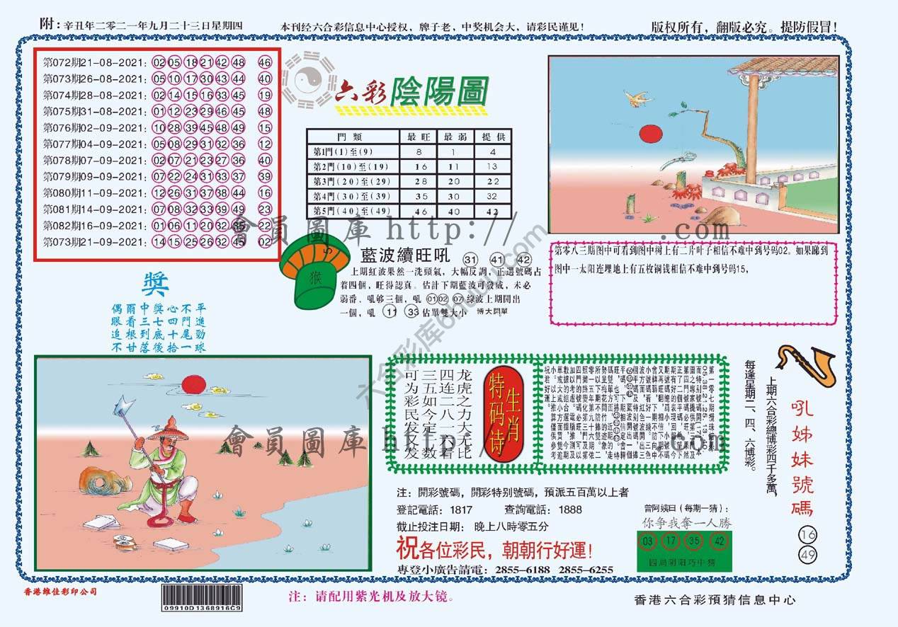 六彩阴阳图