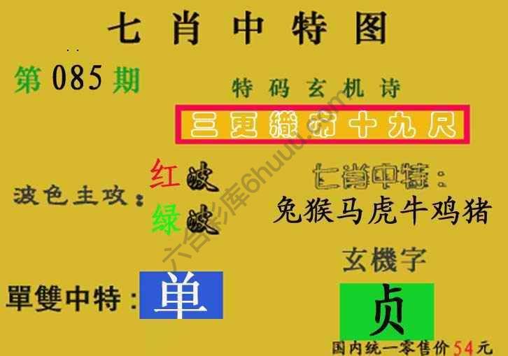 七肖中特图