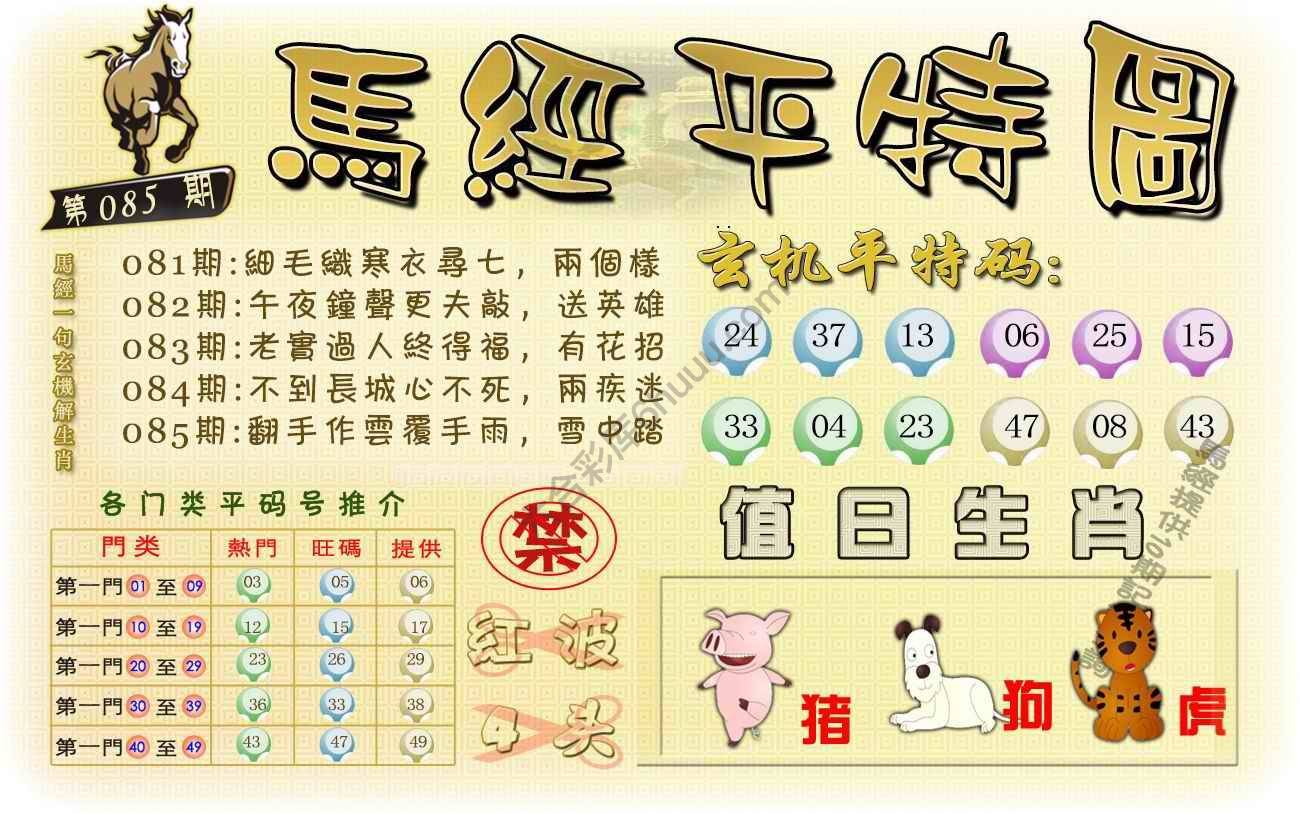 马经平特图