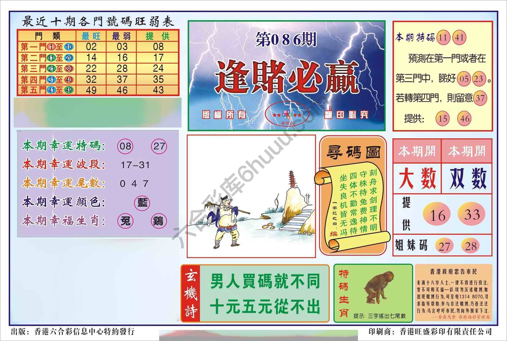 香港逢赌必羸