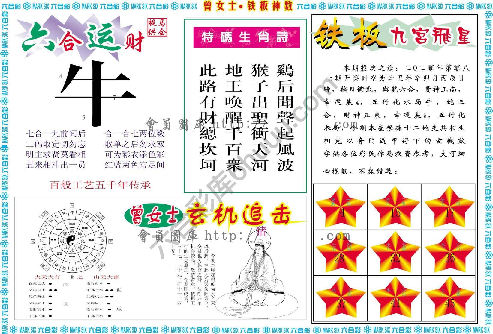 曾女士铁板神数