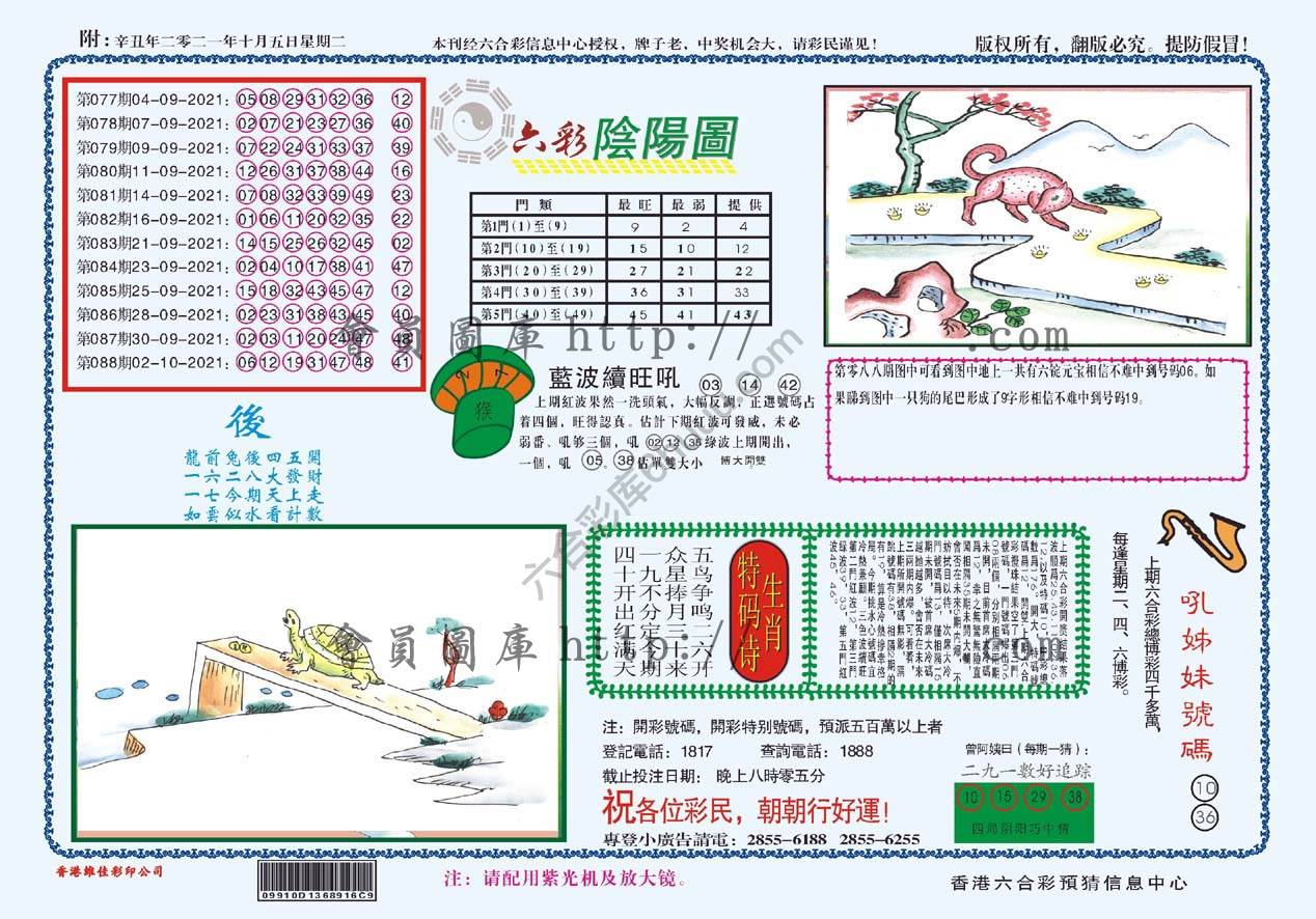 六彩阴阳图
