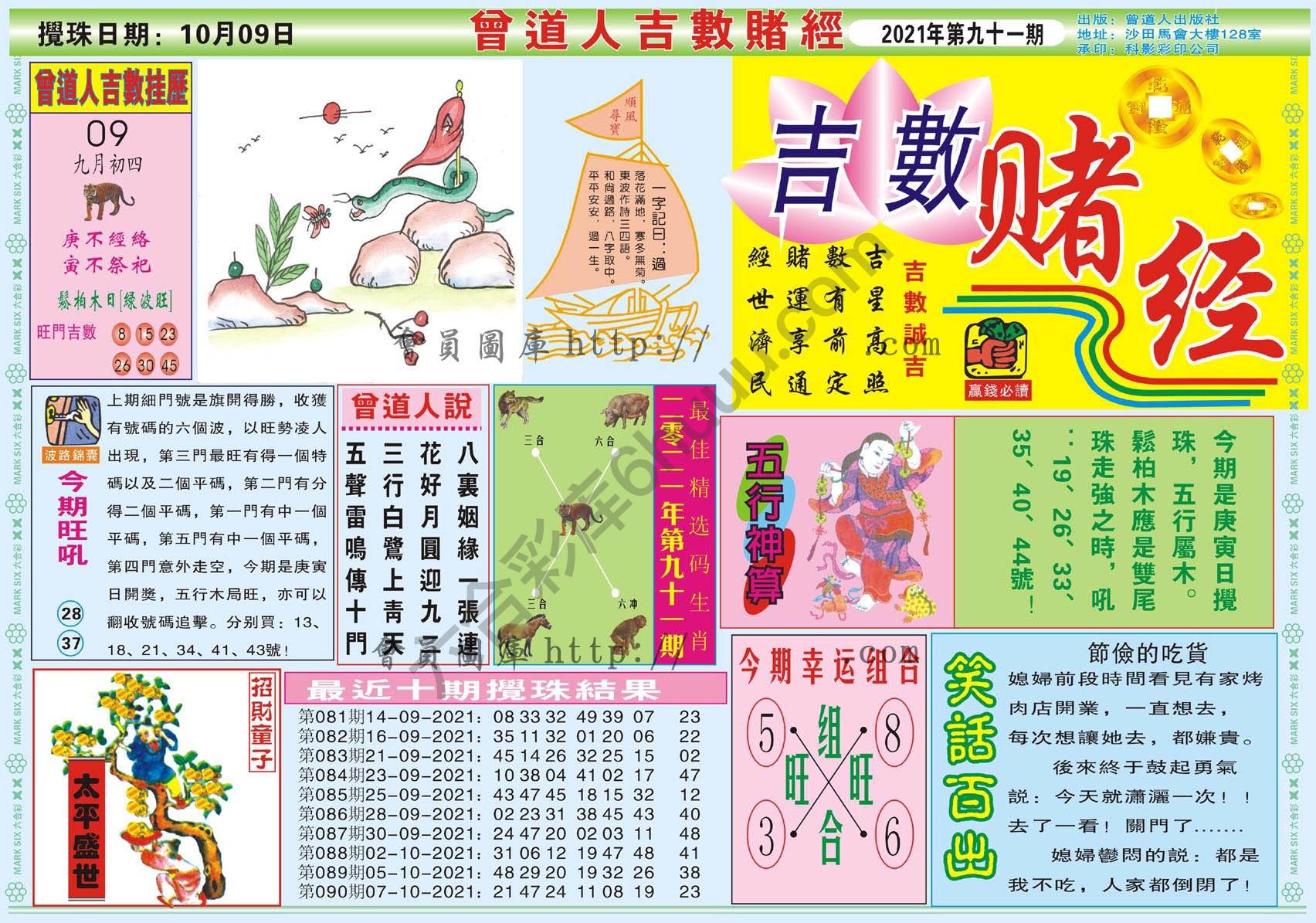 曾道人吉数赌经