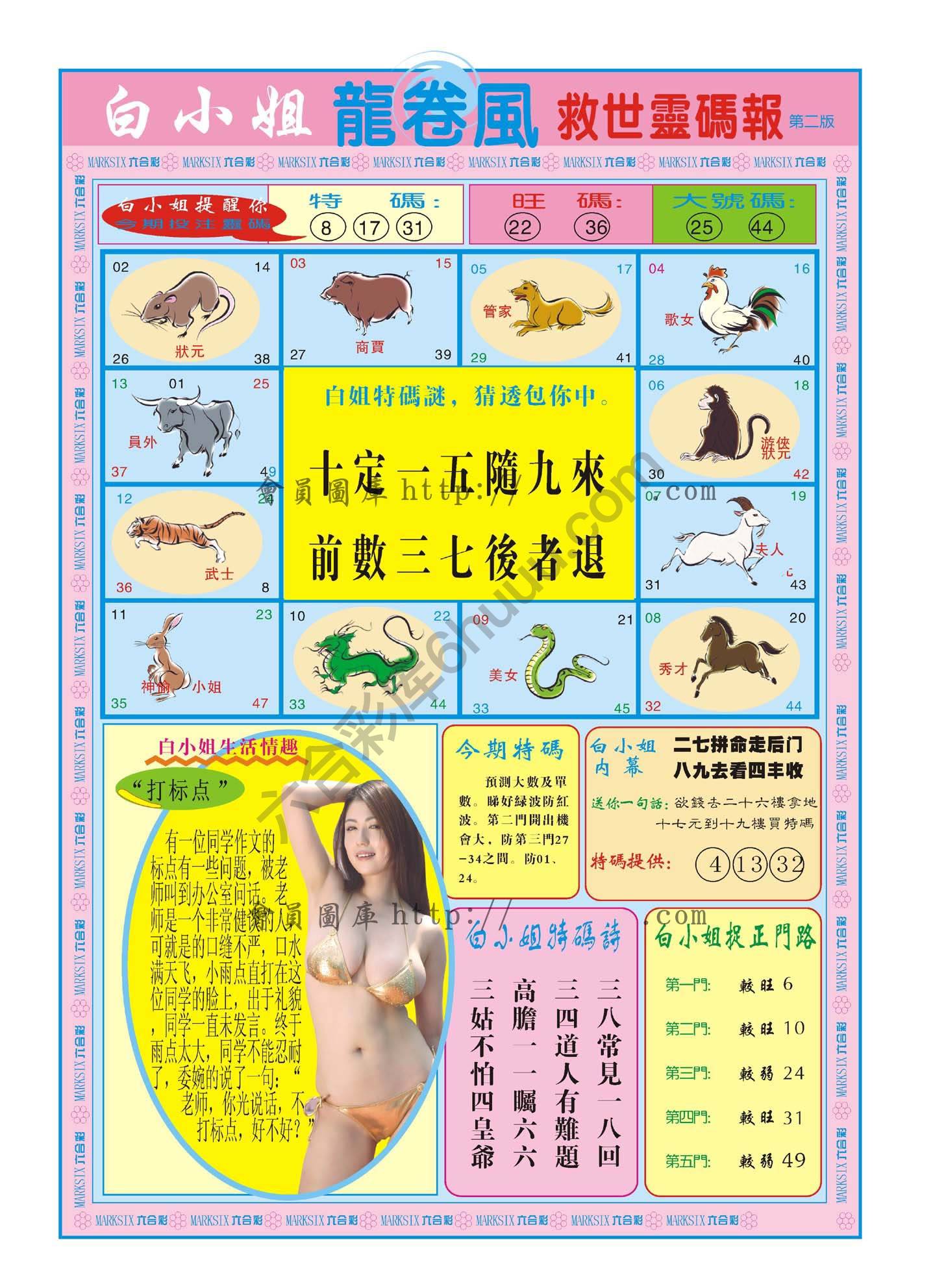 白小姐救世灵码报