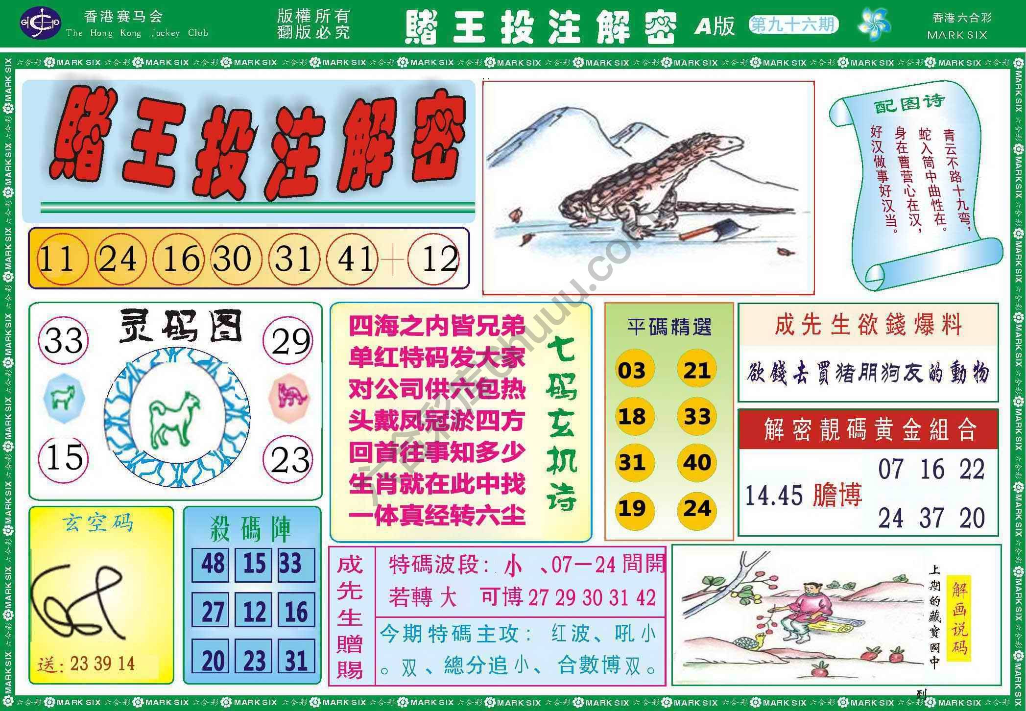 赌王投注解密