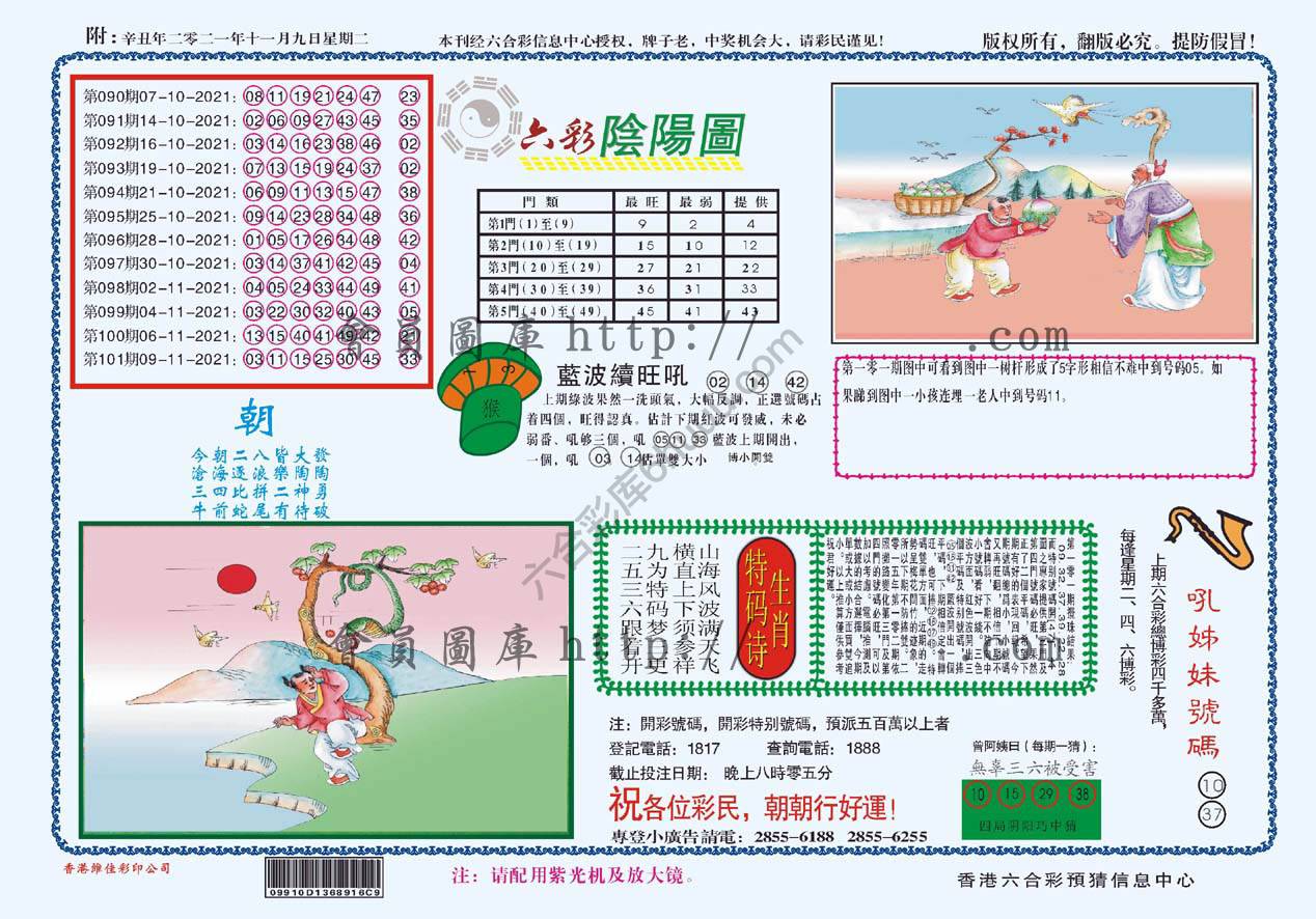 六彩阴阳图