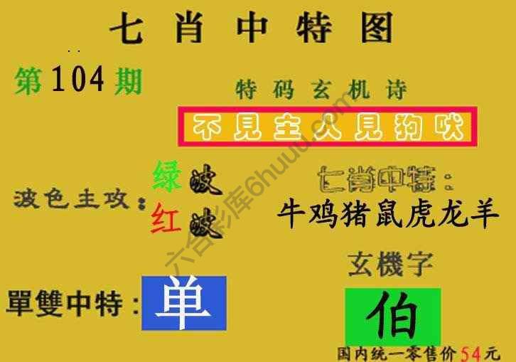七肖中特图