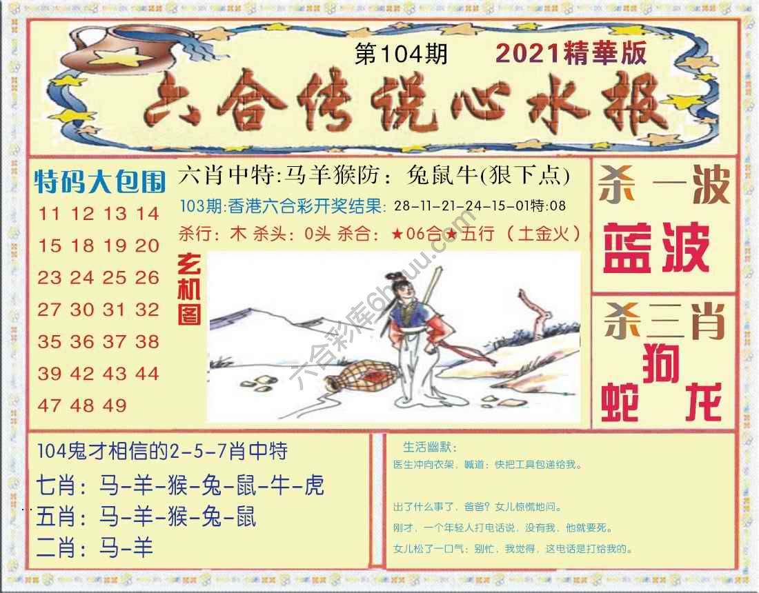 六合传说心水报