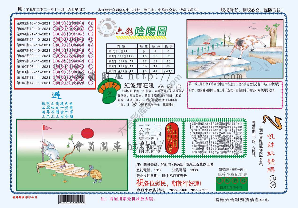 六彩阴阳图