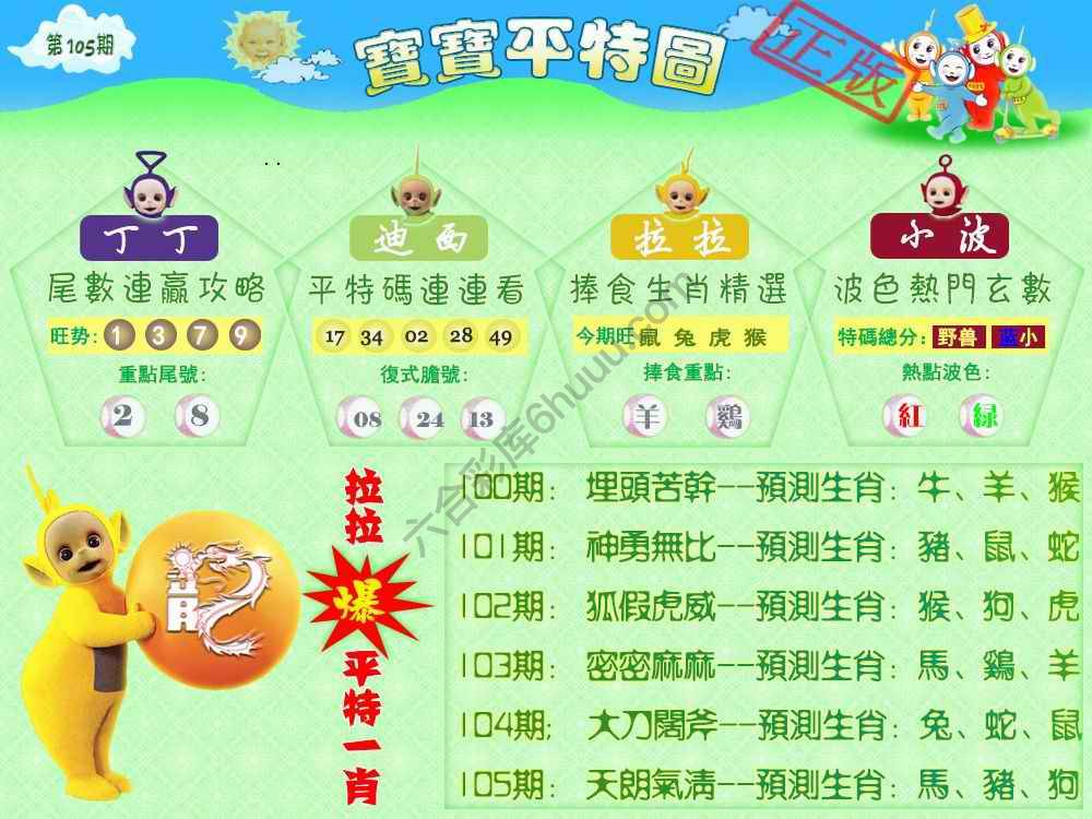 宝宝平特图