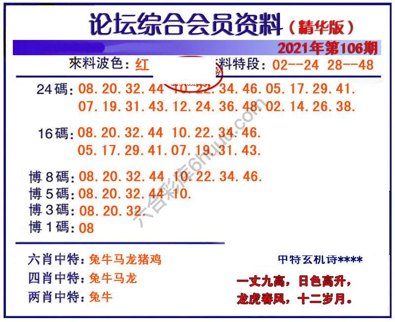 综合会员资料